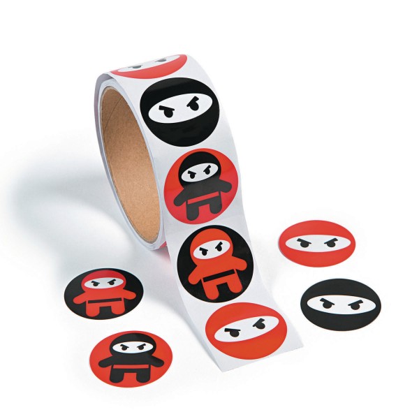 Ninja Samurai Aufkleber Sticker 100 Stück