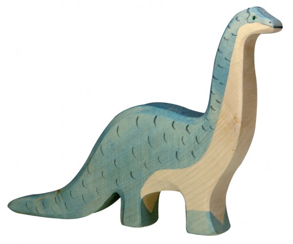 Brontosaurus Dino Holzfigur Holzspielzeug von Holztiger