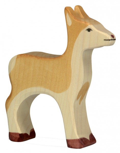 Reh Waldtier Holzfigur Holzspielzeug von Holztiger