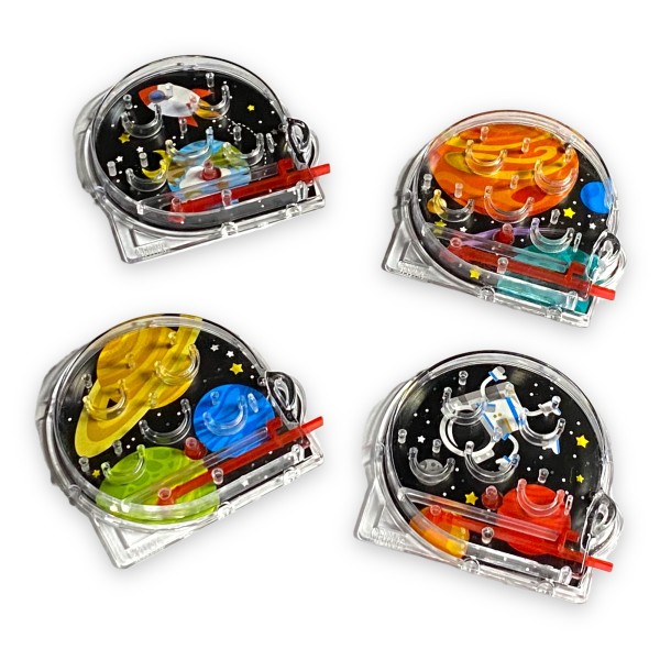Mini Space Weltraum Flipper Mitgebsel Pinball 12 Stück