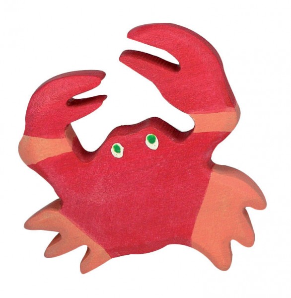 Krebs Holzfigur Krabbe Holzspielzeug von Holztiger