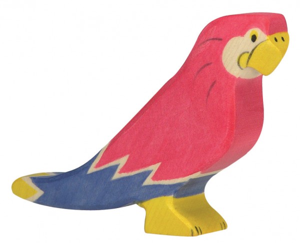 Papagei Safari Holzfigur Holzspielzeug von Holztiger