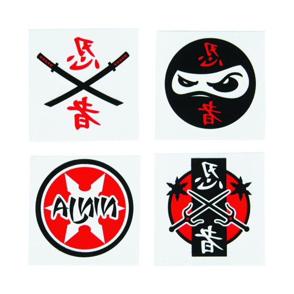 Ninja Kinder Tattoos Mottoparty 36 Stück