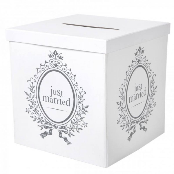 Just Married Hochzeit Geschenkebox Umschlagbox Kiste