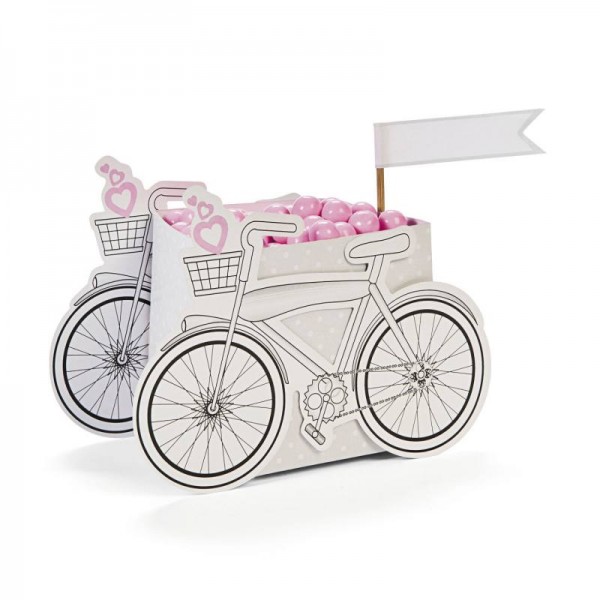 Candybox im Fahrrad-Design aus Pappe 12 Stück
