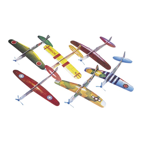 Styroporflieger Gleiter Kampfflugzeuge 48 Stück