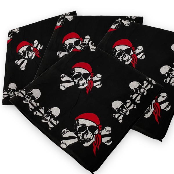 Piraten Kopftücher Bandanas 24 Stück