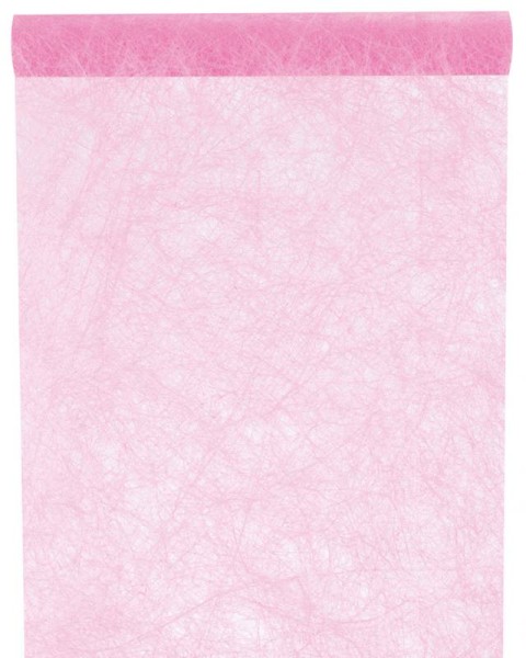 Tischläufer rosa strukturiertes Vlies 5 Meter Rolle