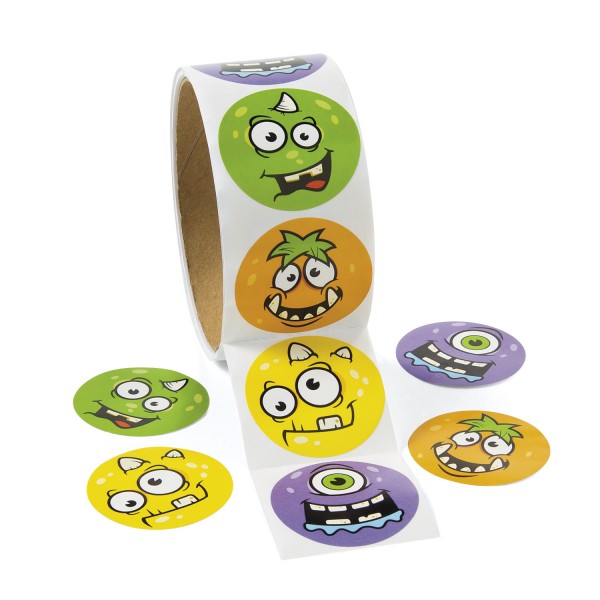 Lustige Monster Aufkleber Sticker 100 Stück