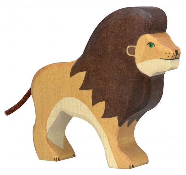 Löwe Safari Holzfigur von Holztiger