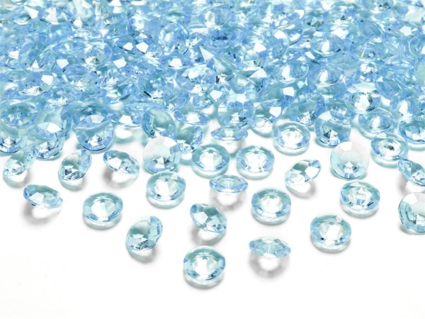 Dekosteine Diamanten türkis 100 Stück 12mm Durchmesser