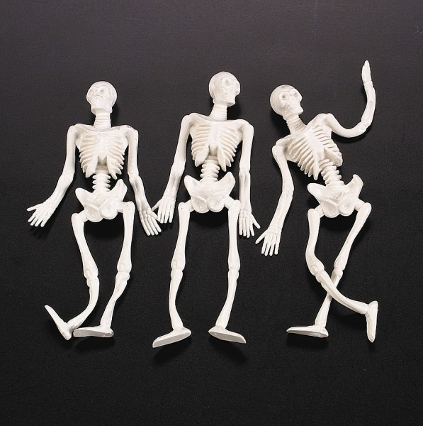 Skelette flexibel und dehnbar aus weichem Gummi 3 Stück