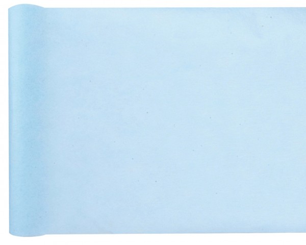 Tischläufer himmelblau Vlies 25 Meter Rolle 30cm breit