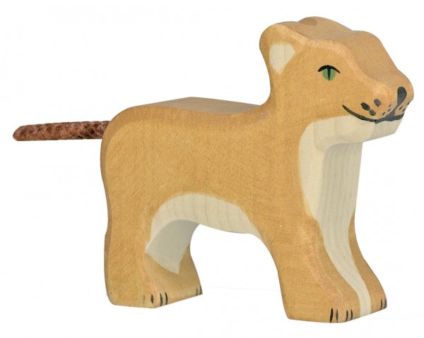 Löwe klein Safari Holzfigur Holzspielzeug von Holztiger