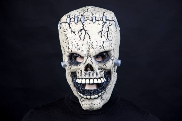Halloween Maske Frankenstein, Frankensteinschädel