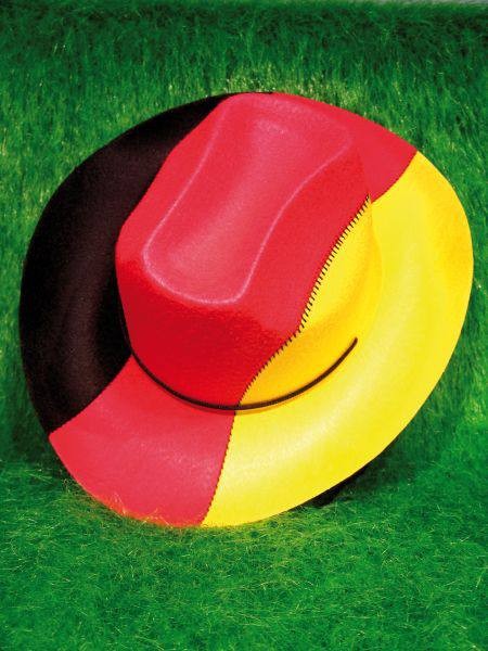 Deutschland Cowboyhut in Deutschland-Farben