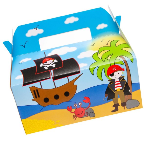 Piratenparty Geschenkboxen Partyboxen Mealboxen 6 Stück