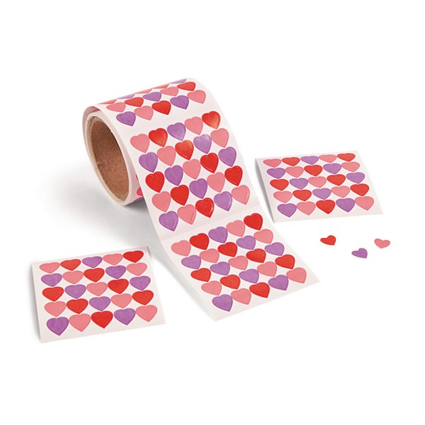 Mini Herz Aufkleber Sticker 1000 Stück
