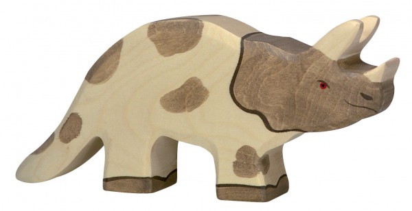 Triceratops Dino Holzfigur Holzspielzeug von Holztiger